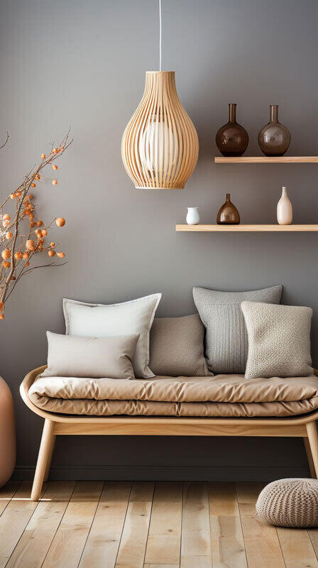 mur-peinture-gris-clair-style-scandinave