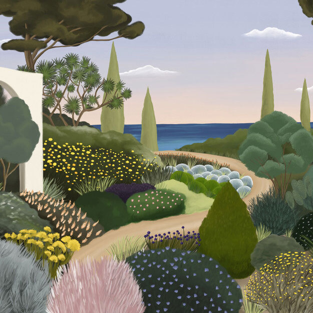 papier-peint-panoramique-jardin-mediterraneen-dimotier