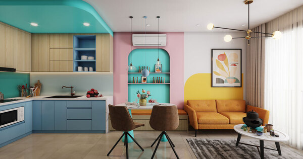 adopter le style Memphis en déco intérieure