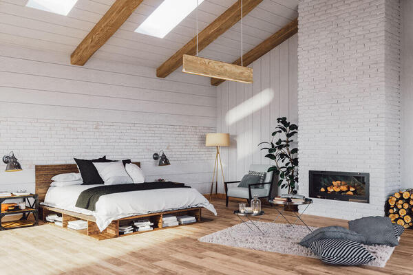 Chambre déco styl scandinave